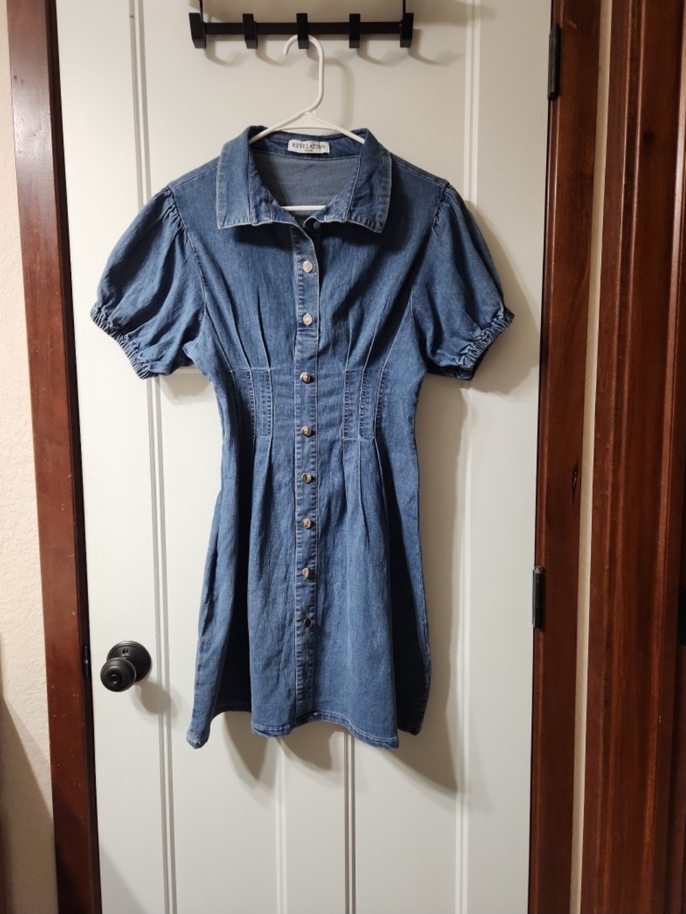 Revelation Denim Puff Sleeve Dress